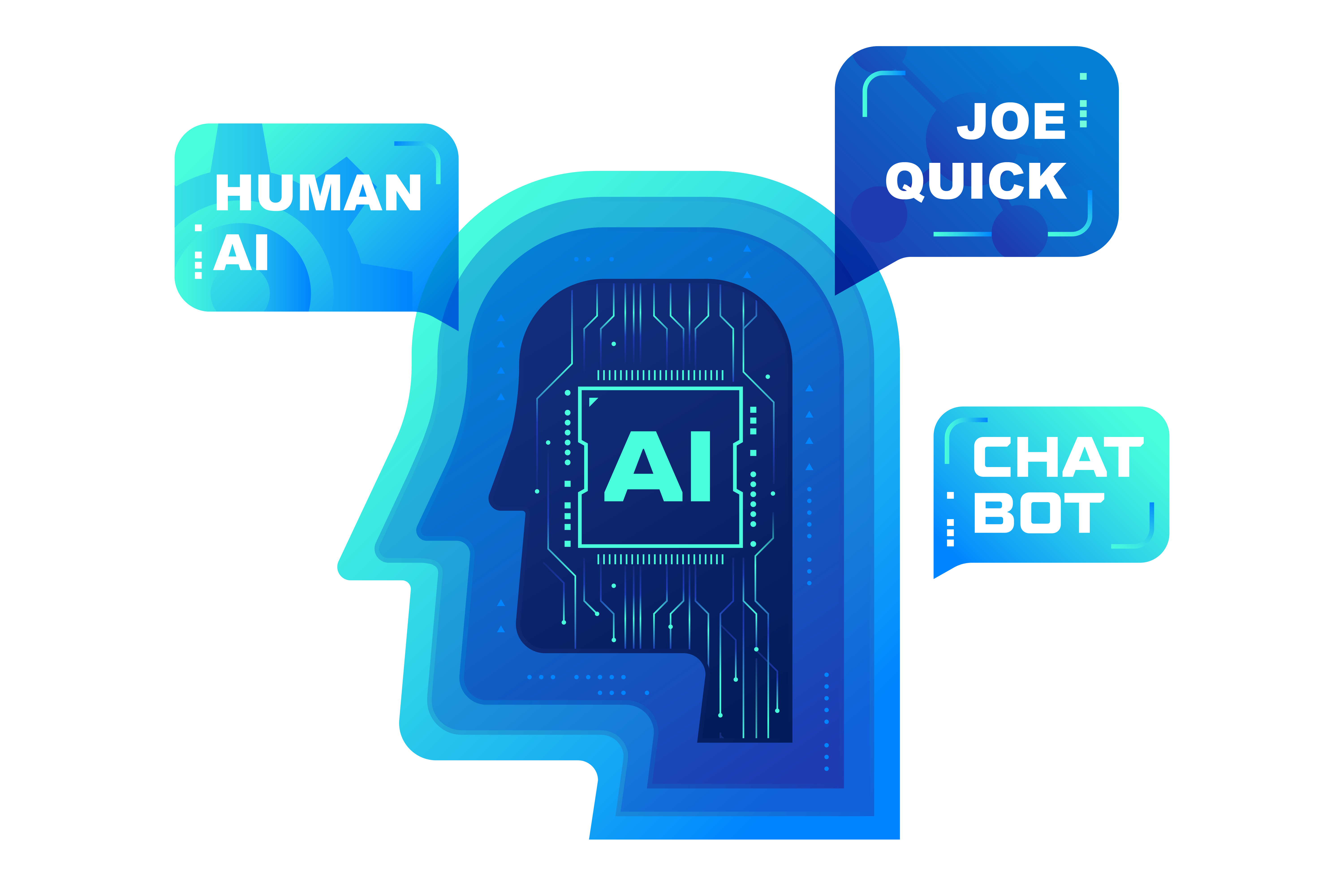 Joe Quick AI Chatbot Concept Illustration-01